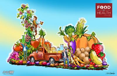 AHF Rose Parade® Float Honors ‘Food for Health’ Wildfire and Hunger Relief Efforts
