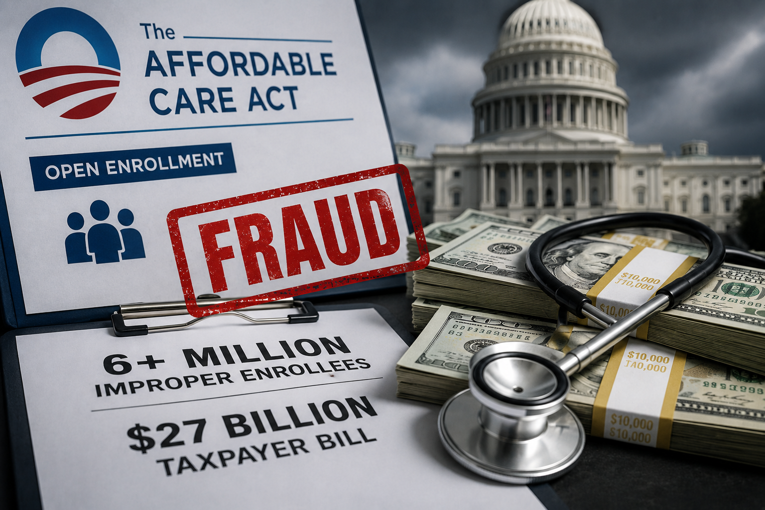 ACA Enrollment Fraud Now Tops 6 Million — And Taxpayers Are Footing a $27 Billion Bill
