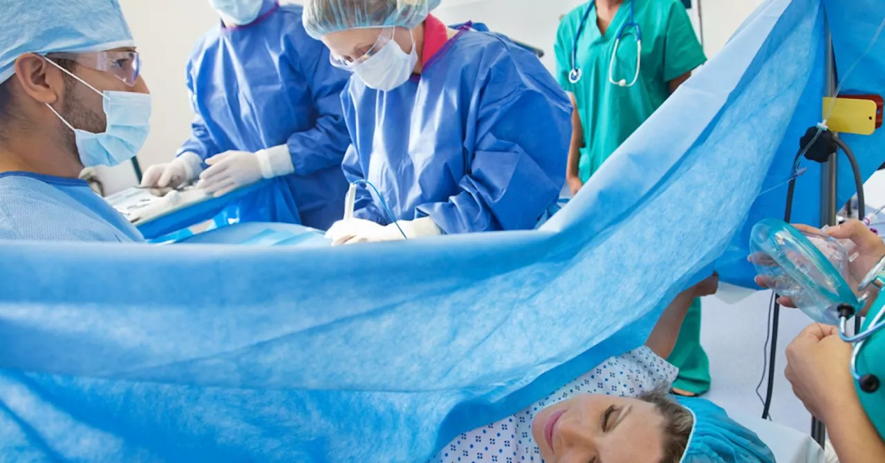 An unscheduled C-section can increase the risk of clinical stress.