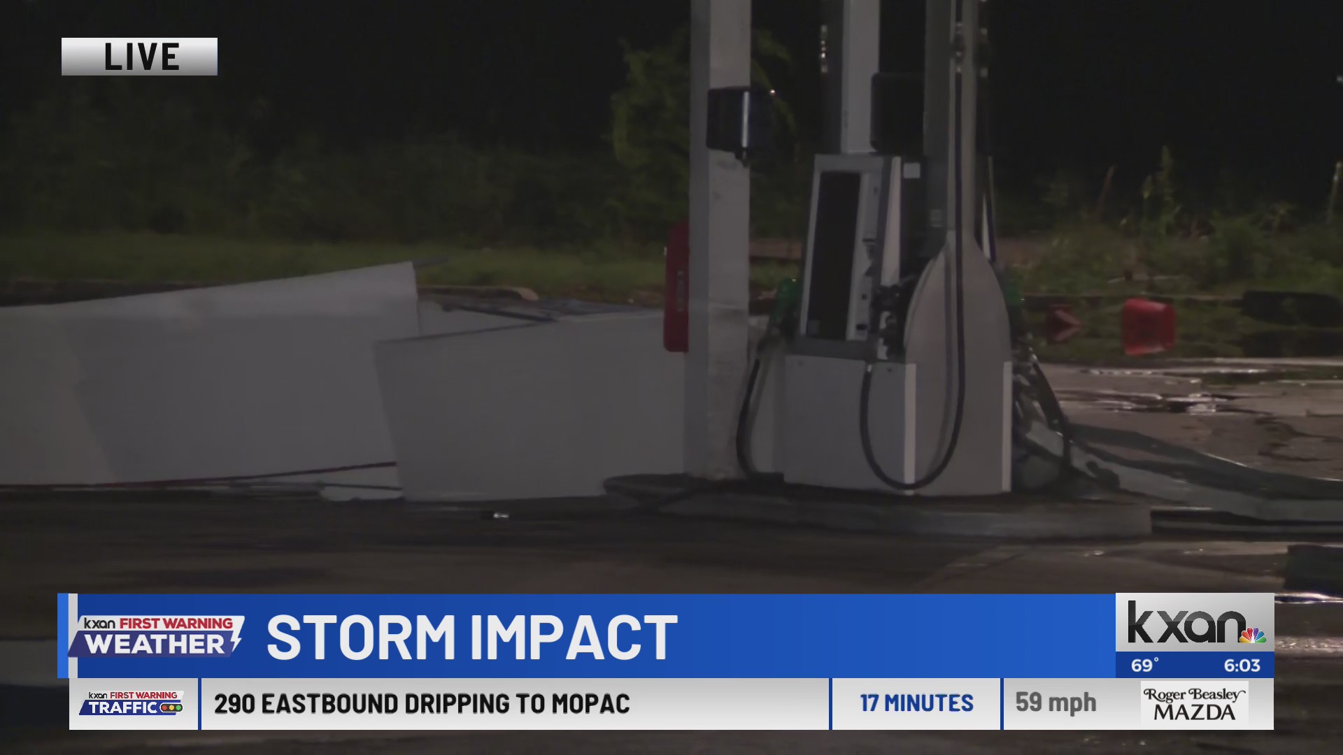 Damage reported after severe storms move across Central Texas
