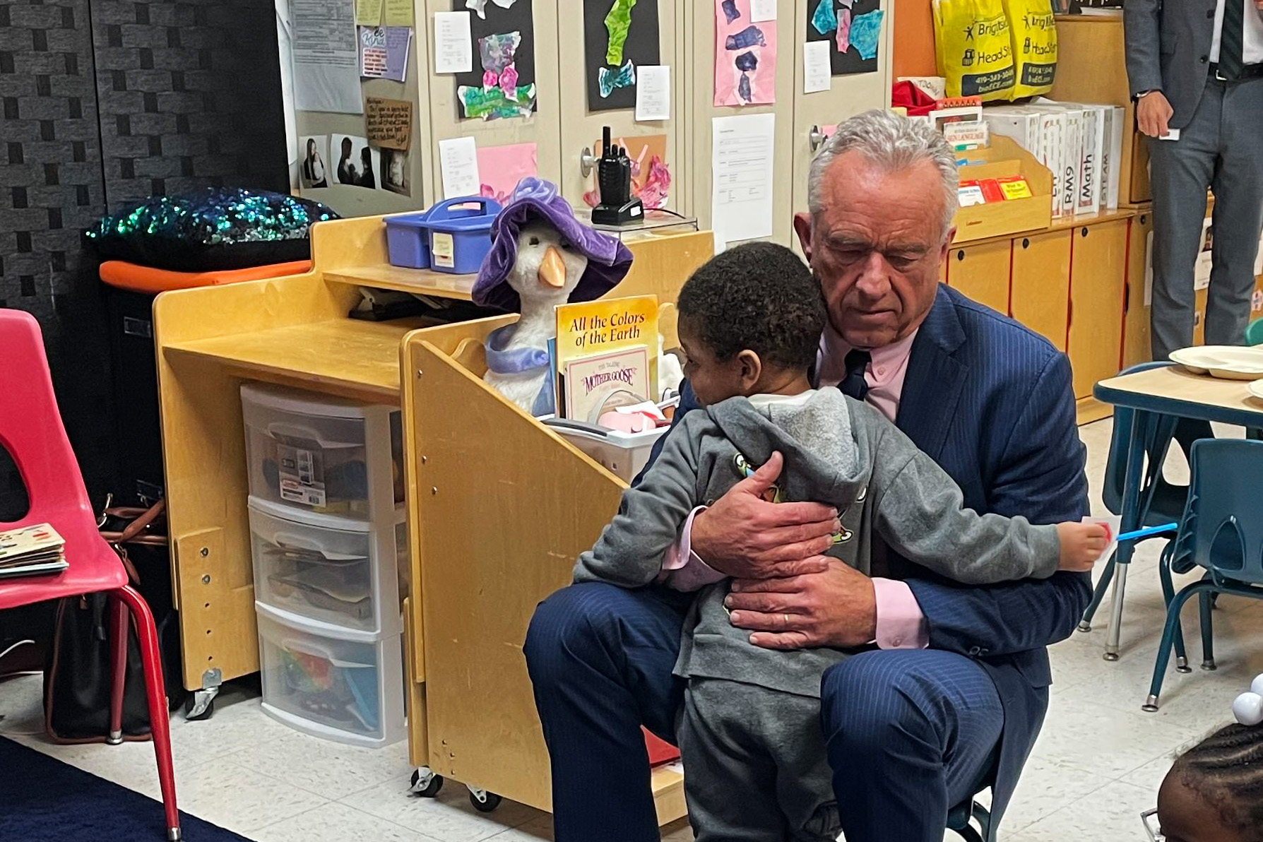 RFK Jr. Swaps Vaccine Talk for Healthy Foods and Reading to Tots in Push To Woo Voters