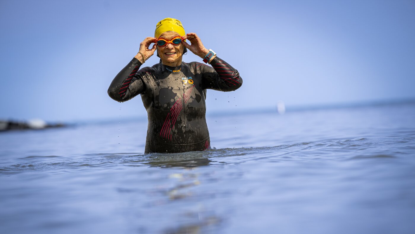 Too old to compete? This 87-year-old triathlete has tips for staying in the game