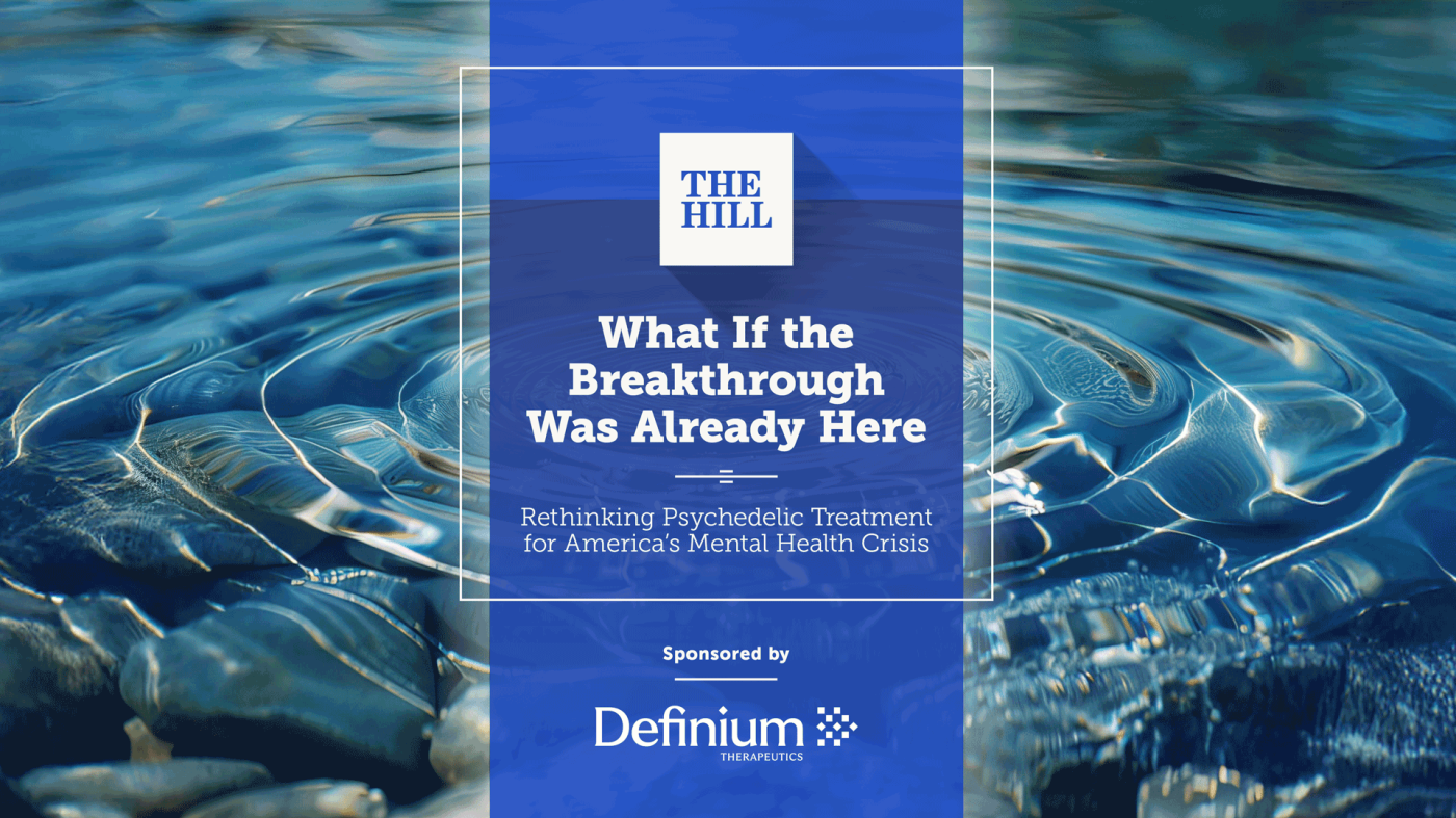 Watch live: Rethinking Psychedelic Treatment for America's Mental Health Crisis