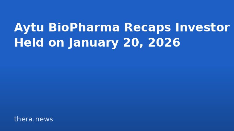 Aytu BioPharma Recaps Investor Day Held on January 20, 2026