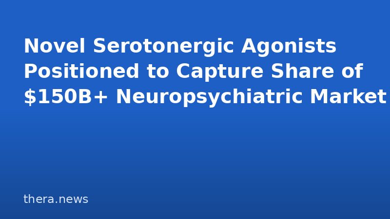 Novel Serotonergic Agonists Positioned to Capture Share of $150B+ Neuropsychiatric Market
