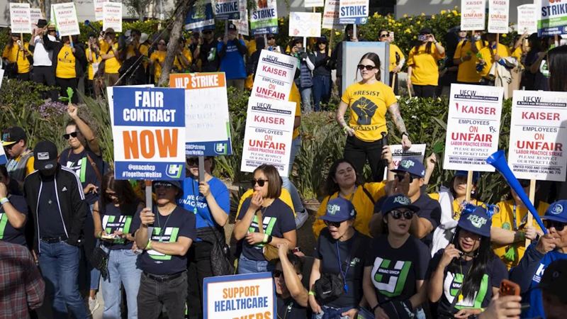 Major Kaiser Permanente strike in California to end after 'significant movement' in talks