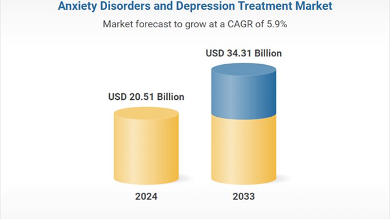 Anxiety Disorders and Depression Treatment Market Growth Trends Report 2025-2033 | Pharmacological and Non-Pharmacological Innovations Strengthen Global Mental Health Support and Treatment Options