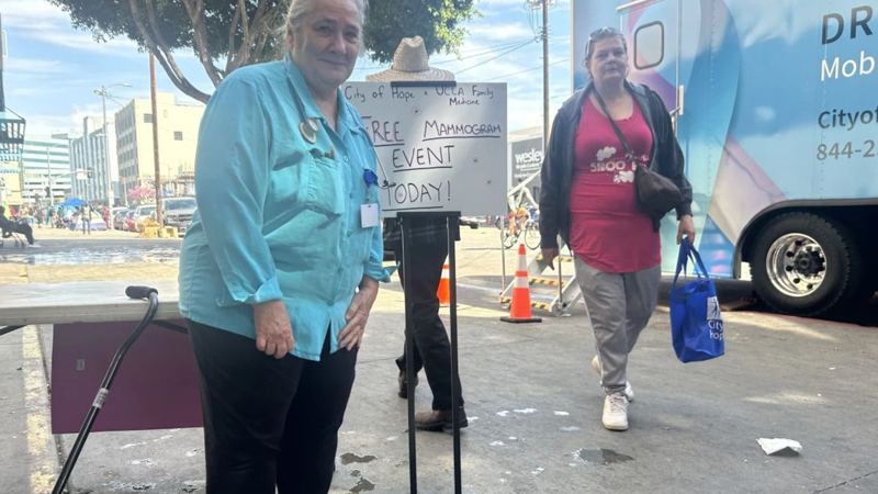 Mobile mammogram unit visits Skid Row, where women’s health services are scarce — and more media coverage of UCLA