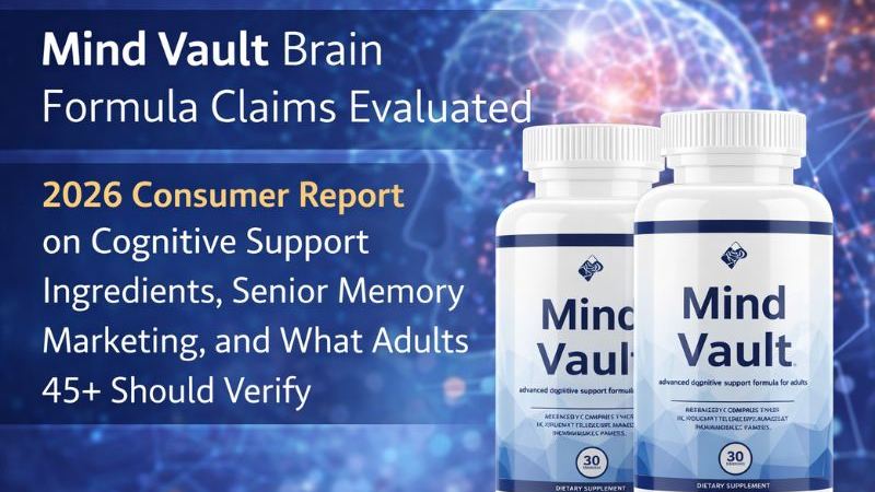 Mind Vault Brain Formula Claims Evaluated: 2026 Consumer Report Examines Cognitive Support Ingredient Research, Senior Memory Marketing, and What Adults 45+ Should Verify