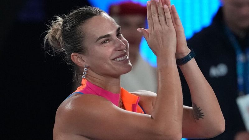 Aryna Sabalenka credits her new dog with 'mental health support'