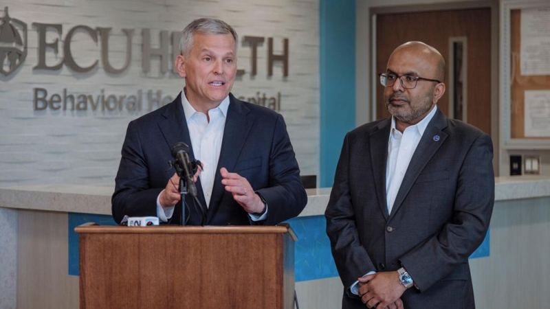 Stein visits behavioral health hospital, advocates for Medicaid funding, budget
