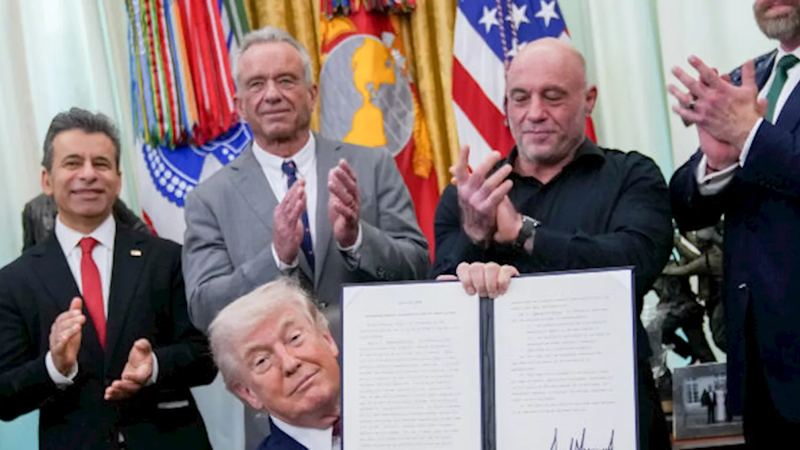 Joe Rogan Joins Trump for Signing of EO to Fast-Track Access to Psychedelic Drug-Based Research, Treatment