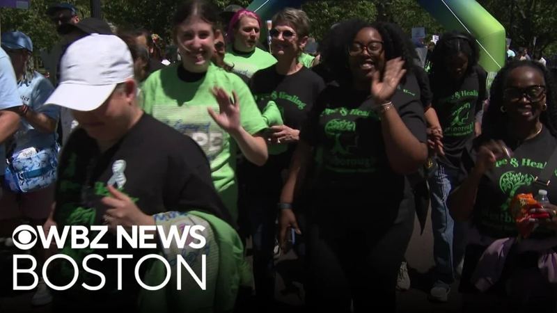 Hundreds gather on Boston Common for mental health walk with NAMI Massachusetts