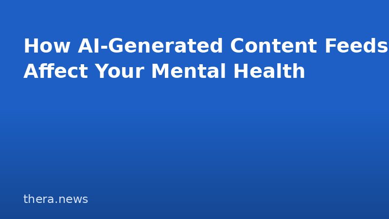 How AI-Generated Content Feeds Affect Your Mental Health