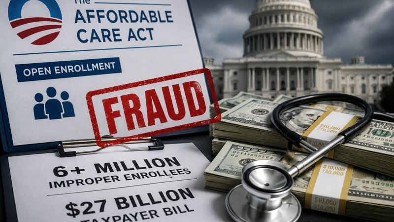 ACA Enrollment Fraud Now Tops 6 Million — And Taxpayers Are Footing a $27 Billion Bill